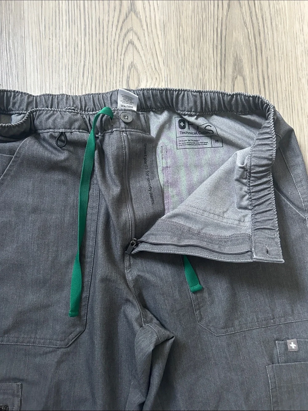 Figs Cairo Straight Leg Scrub Pants Graphite Gray Men’s Size Medium